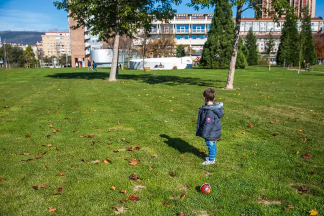 Otoño soleado en Pamplona. IÑIGO ALZUGARAY