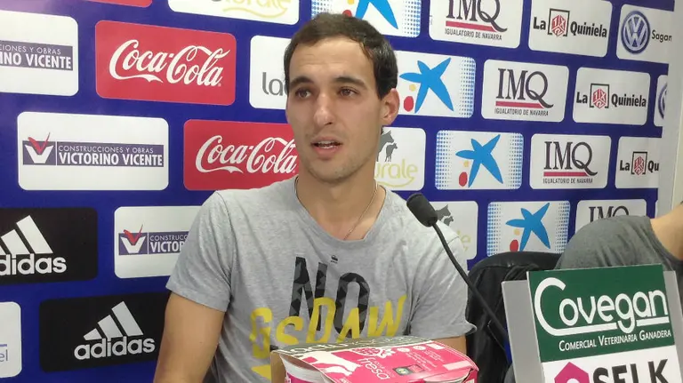 Unai García en rueda de prensa.