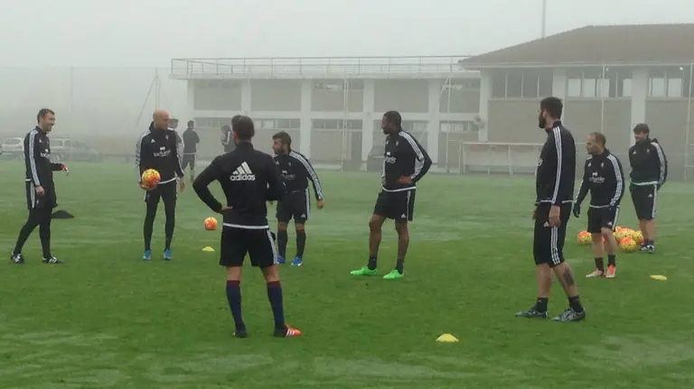 Entrenamiento de Osasuna en Tajonar.