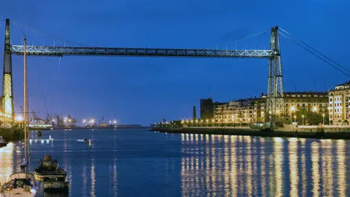 Puente colgante, Getxo.