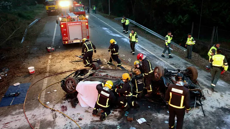 Accidente en Galicia. EFE/Sxenick