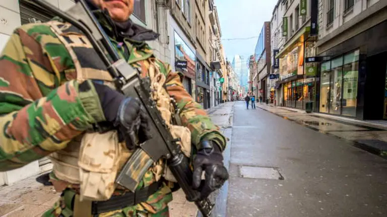 Bruselas en alerta m&aacute;xima todo el fin de semana. EFE