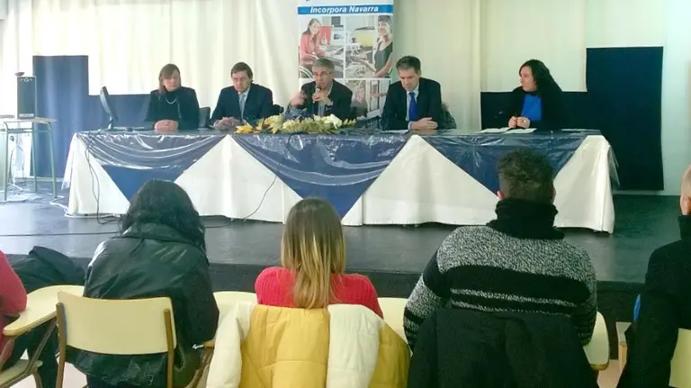 De izquierda a derecha Lola Figueruelas, Enrique Soto, Gil Sevillano, Óscar Insausti y María Pérez Montoya.