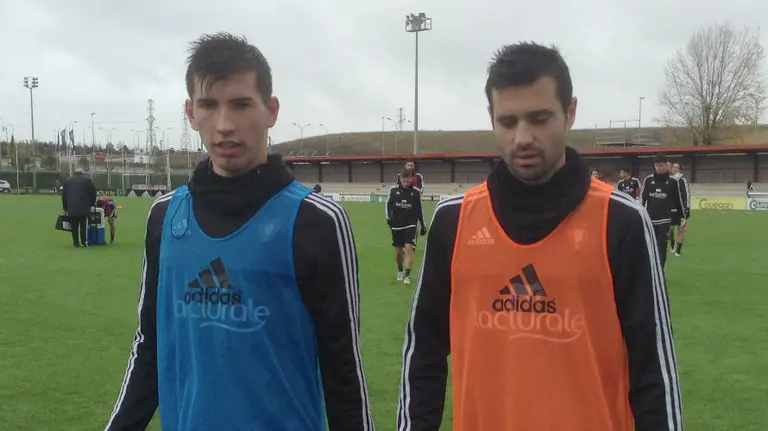 David García y Miguel Flaño en Tajonar.