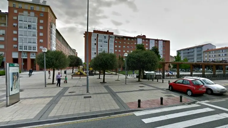 Vista de la calle Doctor Gortari de Pamplona