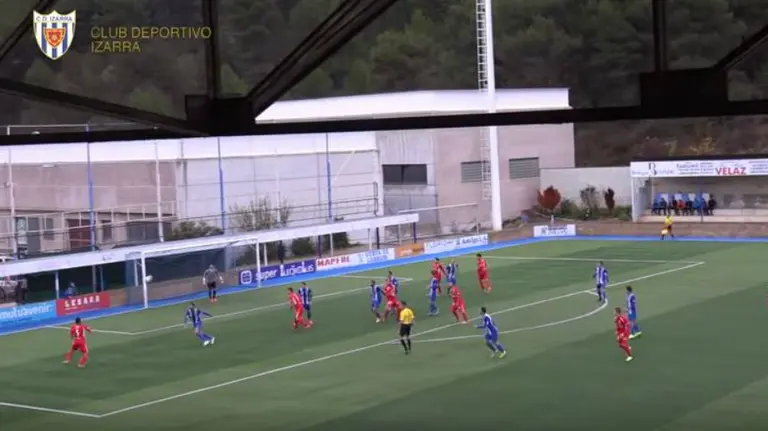 Partido Izarra - Somozas (0-1).