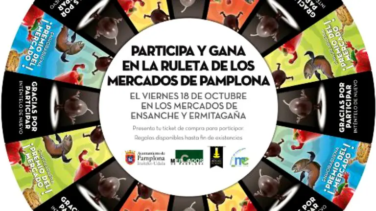 La ruleta de los Mercados de Pamplona.