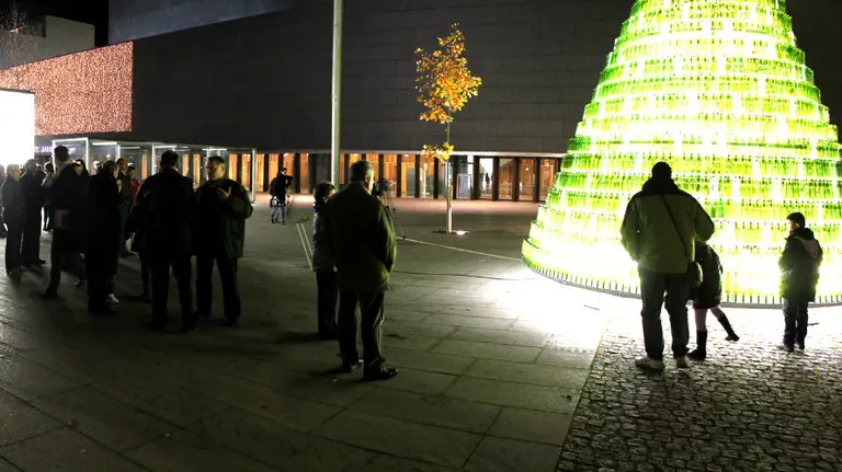 Árbol de Navidad en Baluarte, el año pasado. MCP