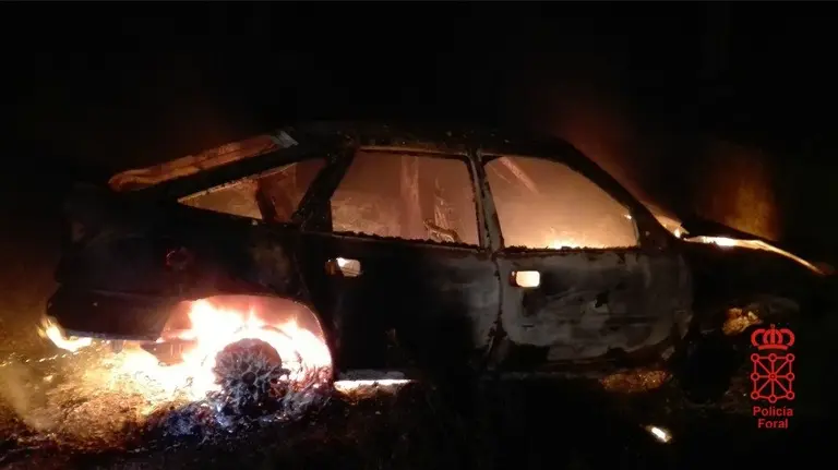 Estado en el que qued&oacute; el veh&iacute;culo que conduc&iacute;a el primero de los detenidos.