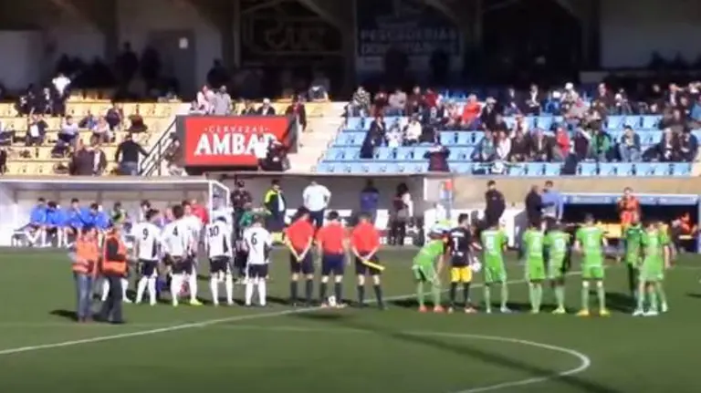 Partido Tudelano - Racing Santander (1-2).