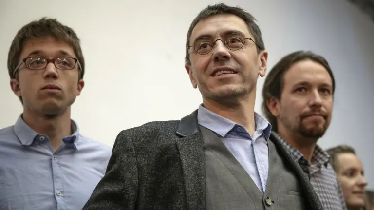 Errejón, Monedero e Iglesias. EFE