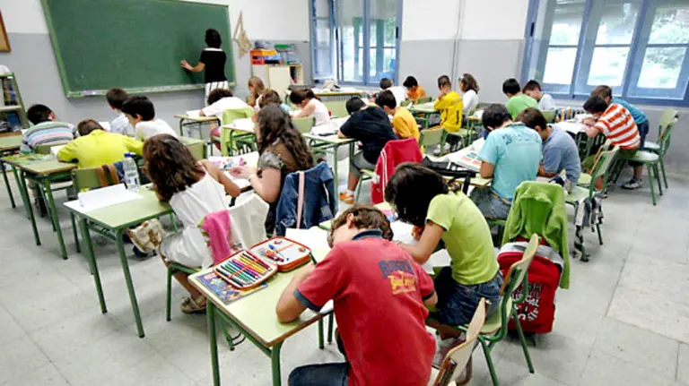 Una clase en un colegio de Primaria.  EFE