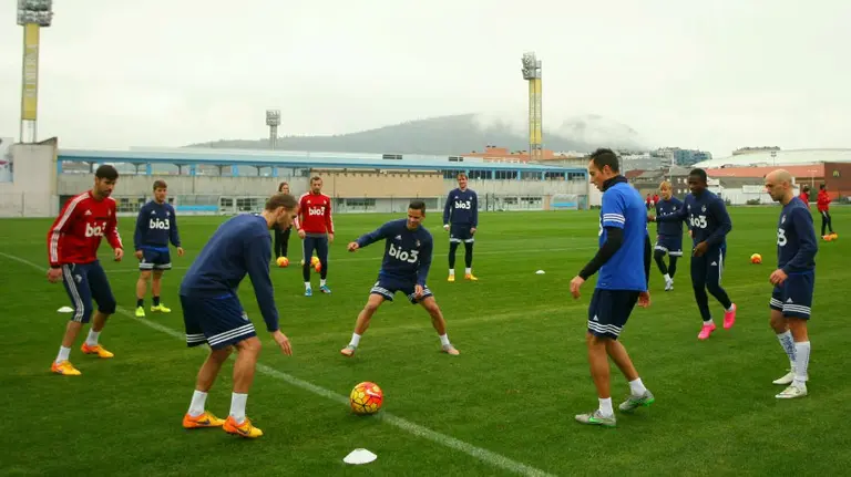 Entrenamiento de la Ponferradina en el Toralín. Foto web Ponferradina.