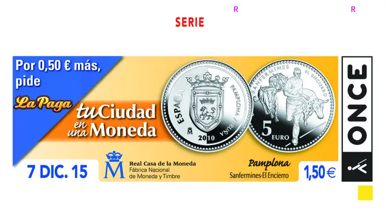 Cup&oacute;n ONCE Monedas Pamplona