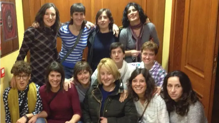 Reunión de ex-jugadoras del Orvina en el 25 aniversario del club.