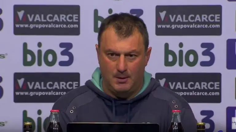 José Manuel Díaz en rueda de prensa.