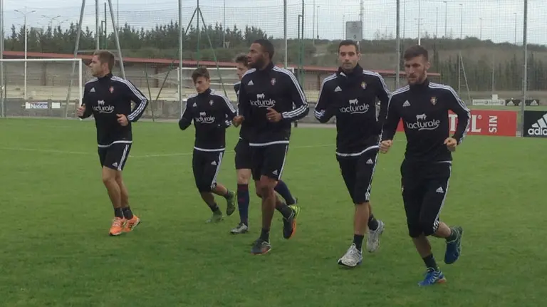 Entrenamiento de Osasuna en Tajonar.