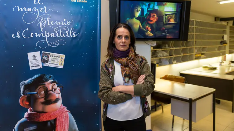 Cristina García, delegada de Loterías y Apuestas del Estado en Navarra. IÑIGO ALZUGARAY-1