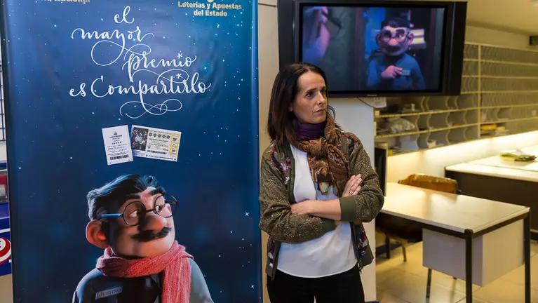 Cristina García, delegada de Loterías y Apuestas del Estado en Navarra. IÑIGO ALZUGARAY-2