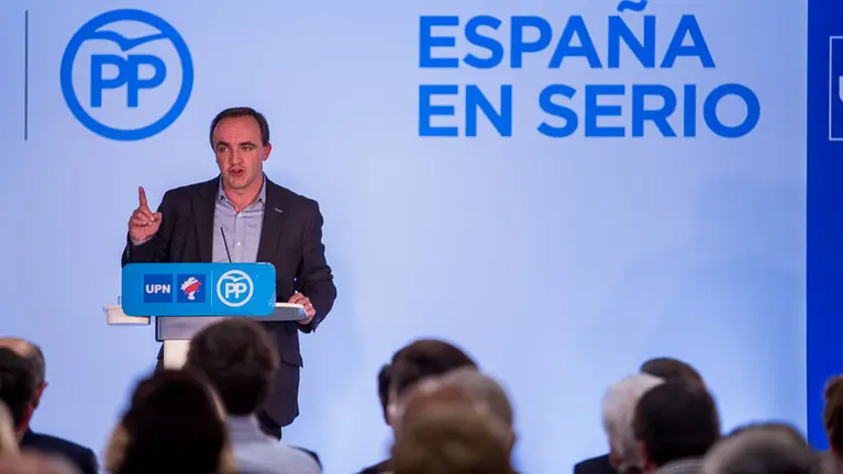 Mariano Rajoy visita Pamplona en un acto electoral de UPN-PP. IÑIGO ALZUGARAY. -21