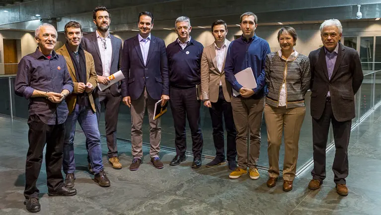 Debate electoral entre candidatos al Congreso de los Diputados celebrado en el Parlamento de Navarra. IÑIGO ALZUGARAY (5)