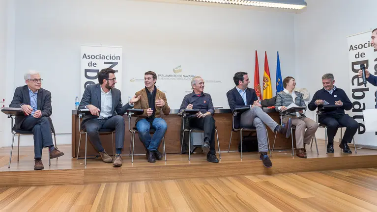 Debate electoral entre candidatos al Congreso de los Diputados celebrado en el Parlamento de Navarra. IÑIGO ALZUGARAY (12)