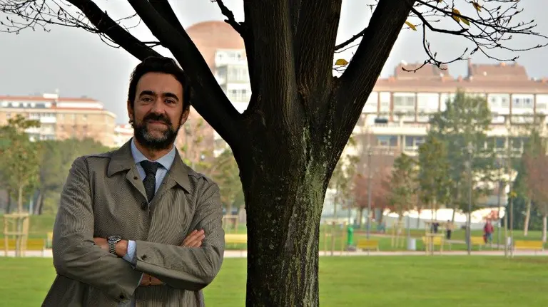 Ramón Romero, de Ciudadanos Navarra. ESCALADA