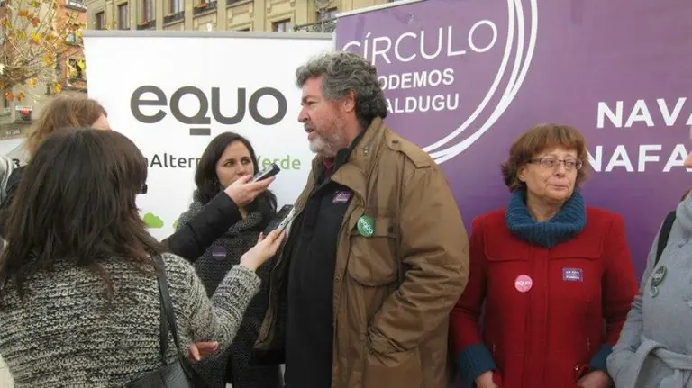 El coportavoz de Equo y candidato de la lista de Podemos por &Aacute;lava, Juantxo L&oacute;pez de Uralde.