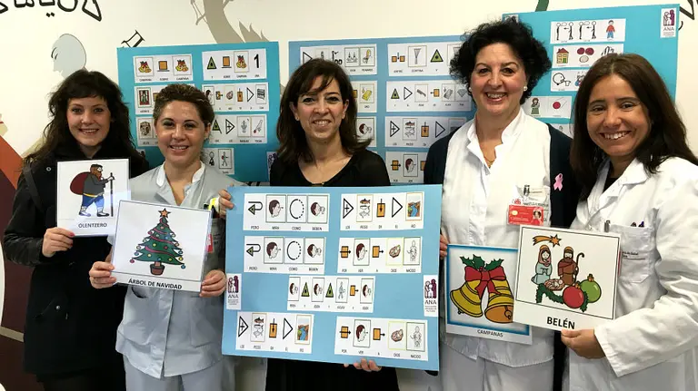 Villancicos hechos con pictogramas.