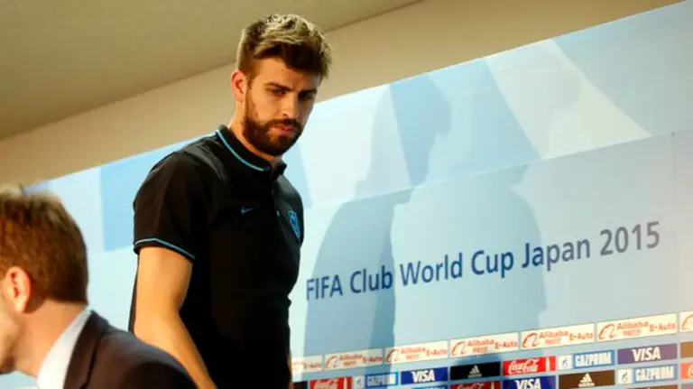 Gerard Piqué en Japón con el Barcelona. Foto twitter.