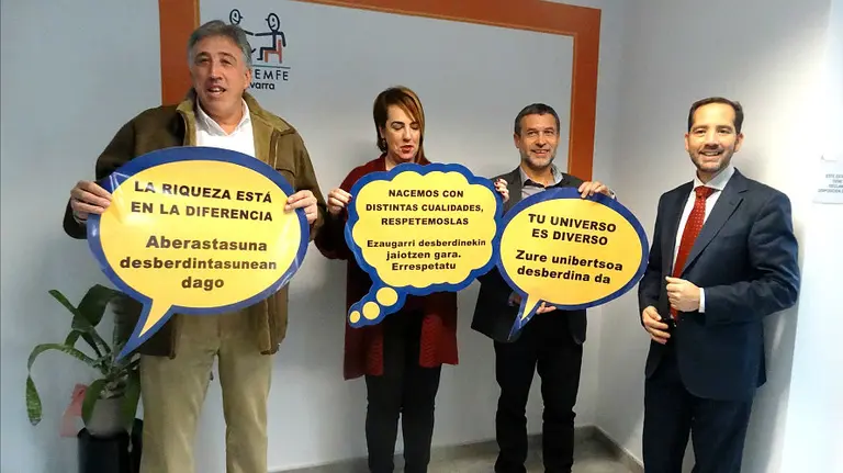 Joseba Asirón, Ainhoa Aznárez, Miguel Laparra y Manuel Arellano.