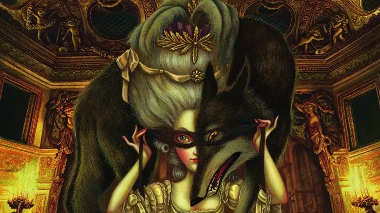 Detalle de una ilustración de María Antonieta. Diario secreto de una reina, de Benjamin Lacombe.