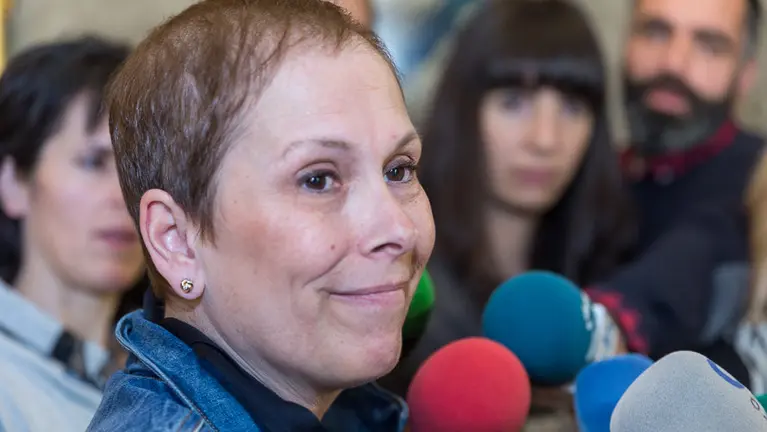 Uxue Barkos valora los resultados electorales de las elecciones generales. (9). IÑIGO ALZUGARAY