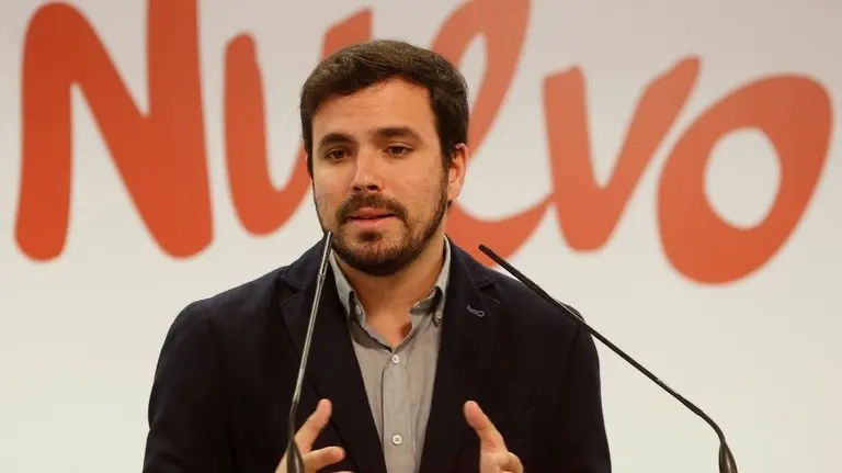 El candidato de IU-Unidad Popular a la presidencia del Gobierno, Alberto Garzón. EFE, J. J. Guillén.