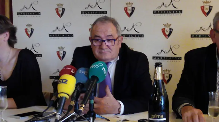 Luis Sabalza es el presidente de Osasuna.