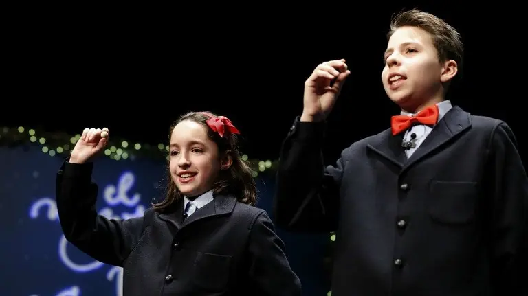 Segundo premio de la Lotería de Navidad. EFE.