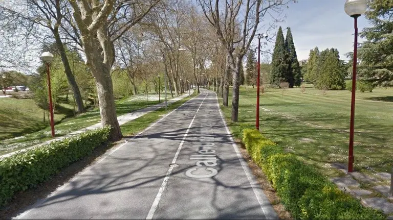 Carretera de la Universidad de Navarra.