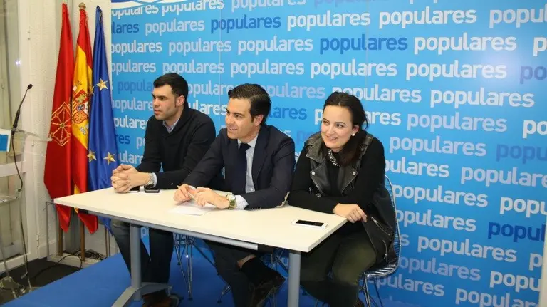 Javier García, Pablo Zalba y Cristina Sanz.