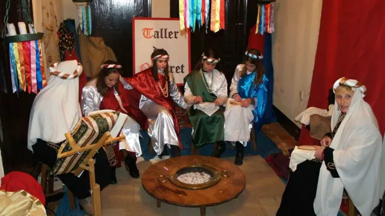 Un momento de la representación del belén viviente de Peralta en 2014.