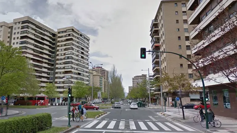 Vista de la avenida Sancho el Fuerte de Pamplona