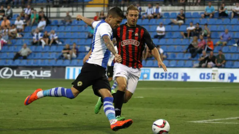 Portillo con la camiseta del Hércules. Foto web Hércules CF.
