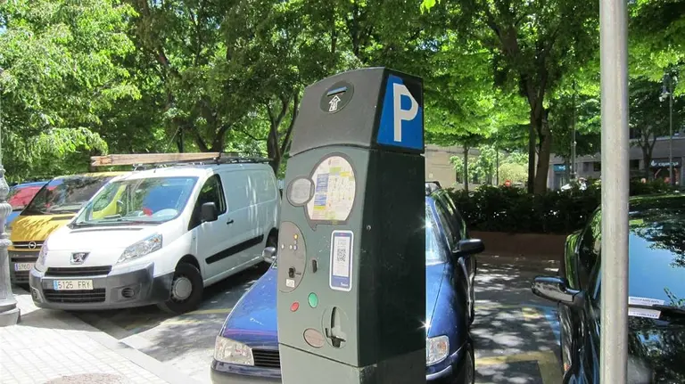 Zona azul de Pamplona. ARCHIVO