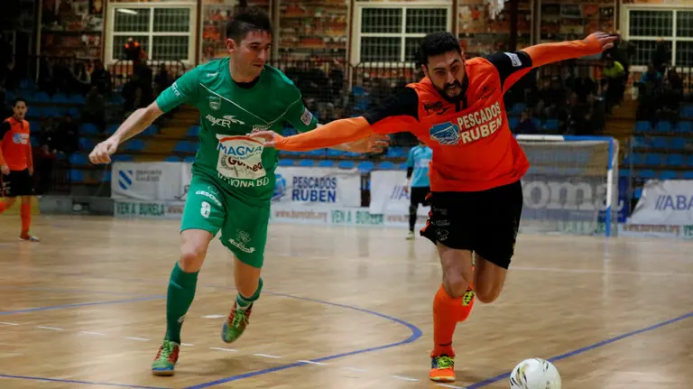 Partido Burela- Magna Gurpea. Foto Lnfs.es