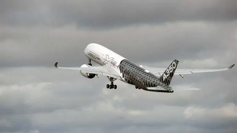 Un avión del consorcio europeo Airbus. EP.