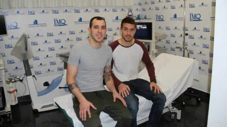 Urko Vera y Manolo Sánchez. Foto CA Osasuna.