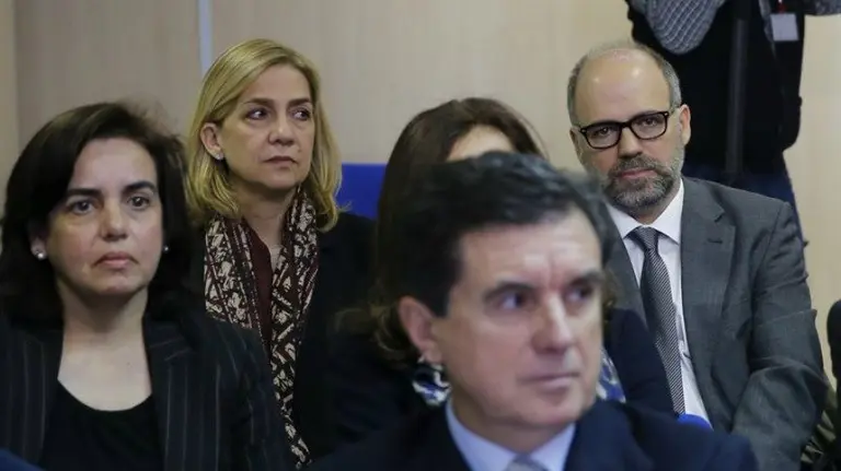 La Infanta Cristina en el banquillo por el caso Noós. EP.