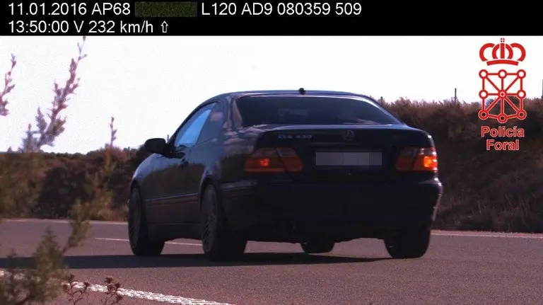 Imagen del vehículo cuyo conductor ha sido imputado.