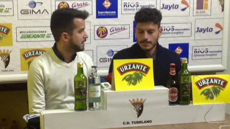 Presentación de Dani Gómez en Tudela.