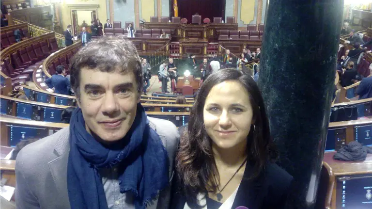-Ione Belarra y Eduardo Santos en la constitución del Congreso.