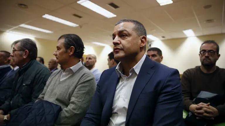 El empresario Miguel Ángel Flores, principal acusado por la tragedia del Madrid Arena. MARISCAL. EFE